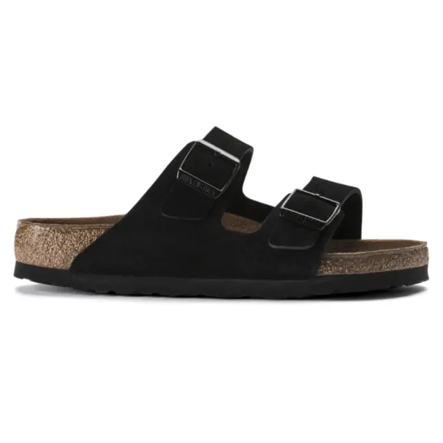 Birkenstock Πέδιλα Unisex δέρμα suede Μαύρο BIR/ARIZONA SOFT 951321 BLACK