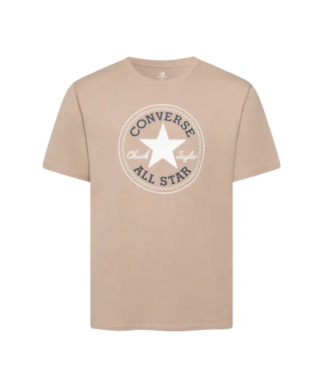 Converse - Ανδρικό T‑shirt Chuck Taylor All Star Patch Relaxed Fit CVM5T459-242 Μπεζ - XS