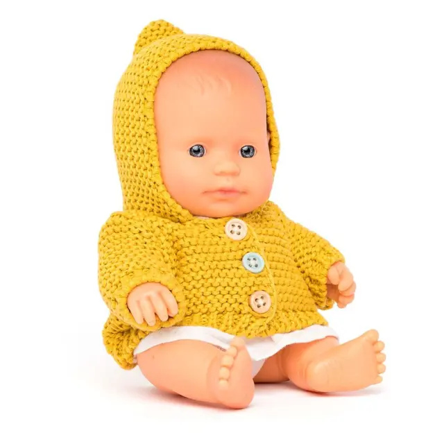 MINILAND DOLLS MINILAND ΜΩΡΟ ΚΟΥΚΛΑ ΕΥΡΩΠΑΙΑ 21 CM ΜΕ ΡΟΥΧΑΛΑΚΙΑ