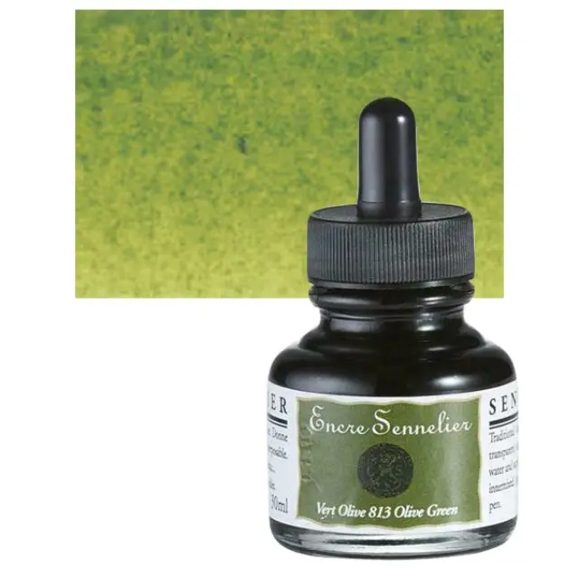Μελάνι Sennelier - 813 Olive Green - 30ml