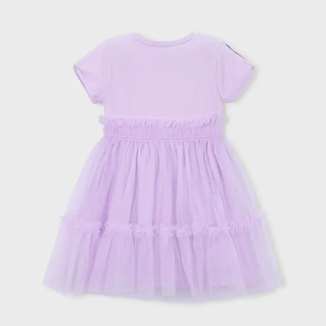 Mini 2 έως 10 ετών Φόρεμα συνδυασμένο μωβ 3