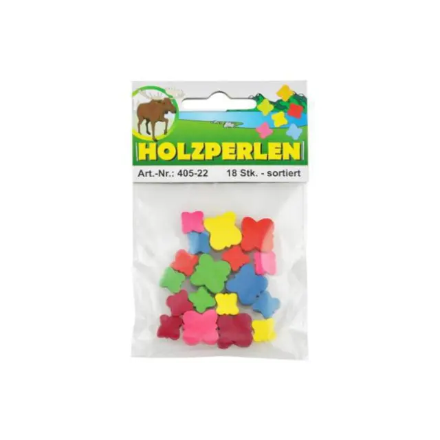 Holzperlen Πεταλούδες Ξύλινες Πολύχρωμες Φ6-12mm (405-22)