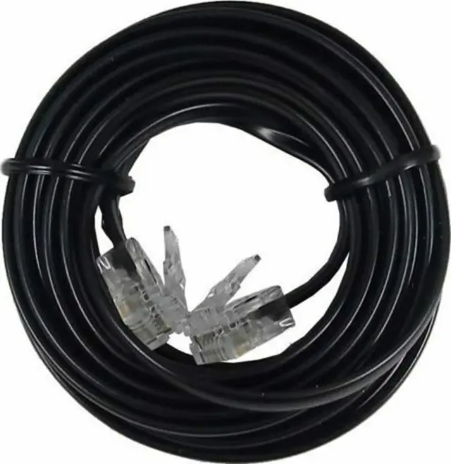 Central Τηλεφωνικό Καλώδιο RJ11 6P4C 3m Μαύρο (01-01-76MA/M)