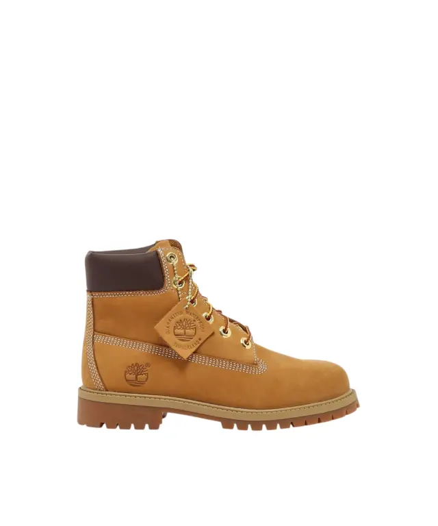 Timberland - Παιδικά Αδιάβροχα Μποτάκια Leather Combat TB112909-713 Κίτρινο - 36