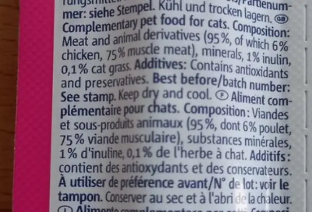 Vitakraft Cat Stick Healthy Chicken & Cat Grass Λιχουδιά για Γάτες (3x18gr) Μονόχρωμο 2