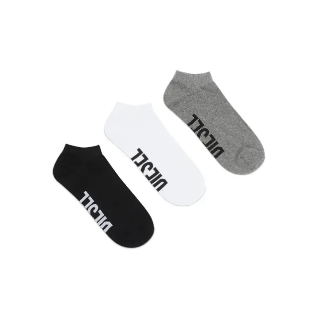 Diesel Ανδρικές Κάλτσες Σοσόνια Stretch Cotton Gost - 3 Ζεύγη, Χρώμα Black-White - 39-42