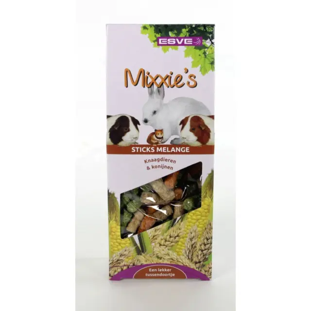 Esve Λιχουδιά Mixxies Sticks Melange για Κουνέλια & Τρωκτικά 100gr