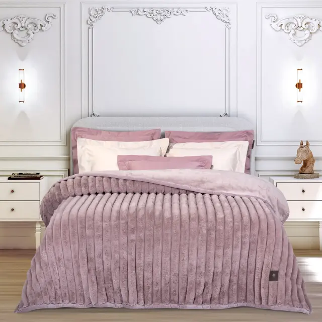 Κουβέρτα 220X240 Υπέρδιπλη 680gsm Premium Greenwich Polo Club 3478 Nude 100% Πολυέστερ