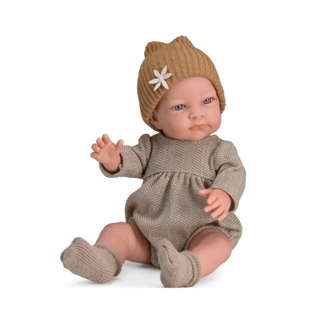 Κούκλα "Jenny Με Κορμάκι Και Σκούφο Με Λουλούδι"- Magic Baby
