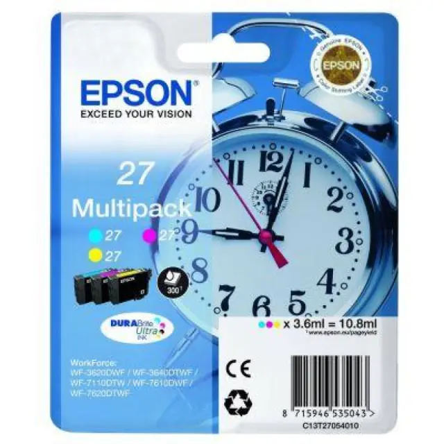 Epson Μελάνι Inkjet Series 27 Multipack 3-color C13T27054012) (EPST270540)