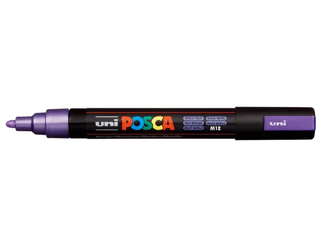 Μαρκαδόροι Σχεδίου Uni Posca PC-5M Metallic Medium με πάχος μύτης 1.8-2.5mm - 8 τεμάχιαPC-5M 8P SET METALLIC COLOR 3