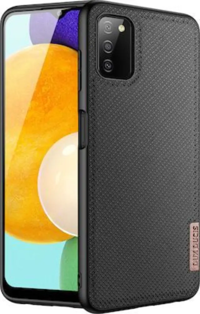 Dux Ducis® Fino Back Cover Υφασμάτινο για Galaxy A03s- Μαύρο