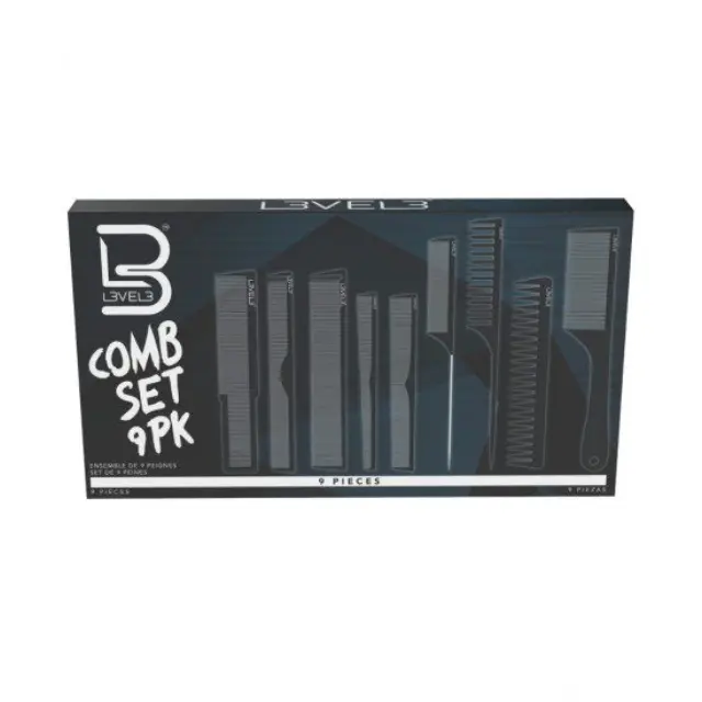 L3VEL3 Χτένες Comb Set 9τμχ 2