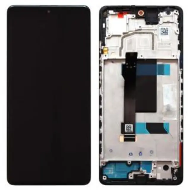 Οθόνη με Touch Screen & Μεσαίο Πλαίσιο Xiaomi Redmi Note 12 Pro 5G Μαύρο (Original) N63769 2
