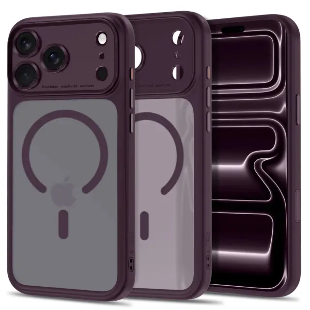 Tech-Protect® Magpeak MagSafe CC Θήκη για iPhone 17 Pro Max/18 Pro Max-Matte Burgundy