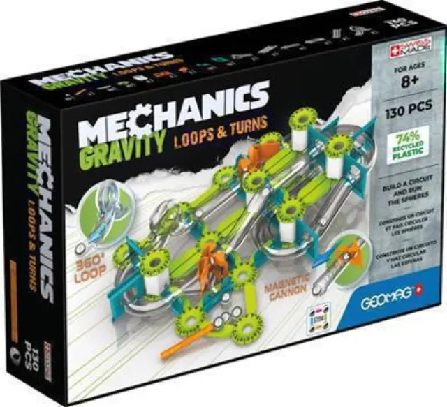 Geomag Σετ Gravity Loops & Turns 130τμχ -Green