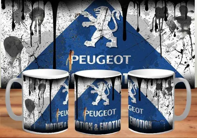 κούπα peugeot κεραμική 330ml λευκη με συσκευασία δώρου " με δυνατότητα προσθήκης ονόματος η ευχές (fx)