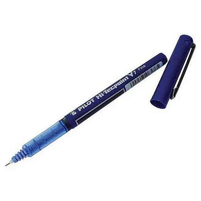 Στυλό Pilot Hi-tecpoint V7 0,7mm needle με καπάκι μπλε