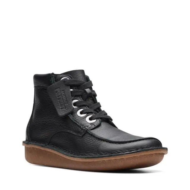 Clarks Funny Cedar Black Black Leather - 41 3