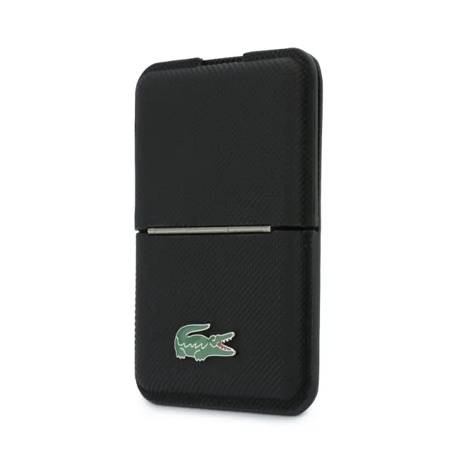 Lacoste PVC Iconic Petit Pique MagSafe Wallet with Stand Black 2