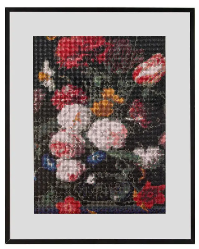 GRAFIX Diamond painting ψηφιδωτό Λουλούδια 40x50cm 3