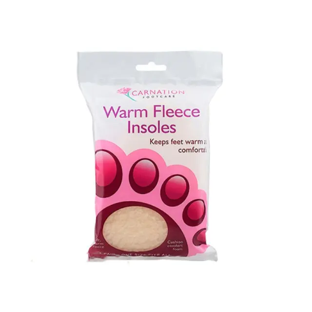 Vican Carnation Χειμωνιάτικοι Πάτοι Υποδημάτων Warm Fleece Insoles Ένα Ζευγάρι