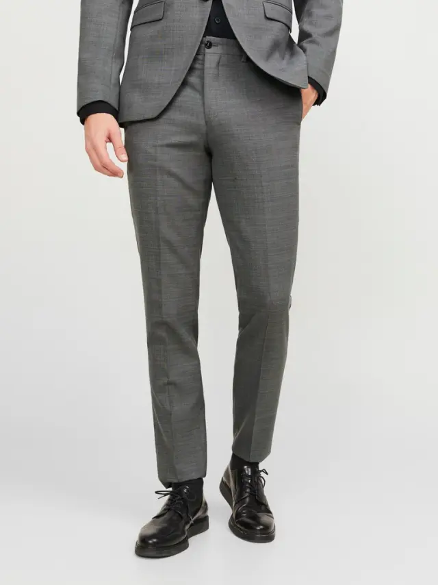JPRSOLARIS TROUSER NOOS Light Grey Melange
