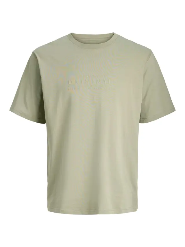 JORCATSKILLS MINIMAL TEE CREW NECK LN Seagrass