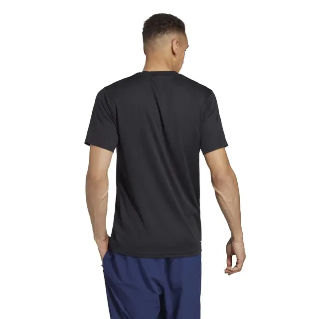 adidas Essentials Training Men's T-Shirt (IC7428-Black) - Μαύρο - M 2