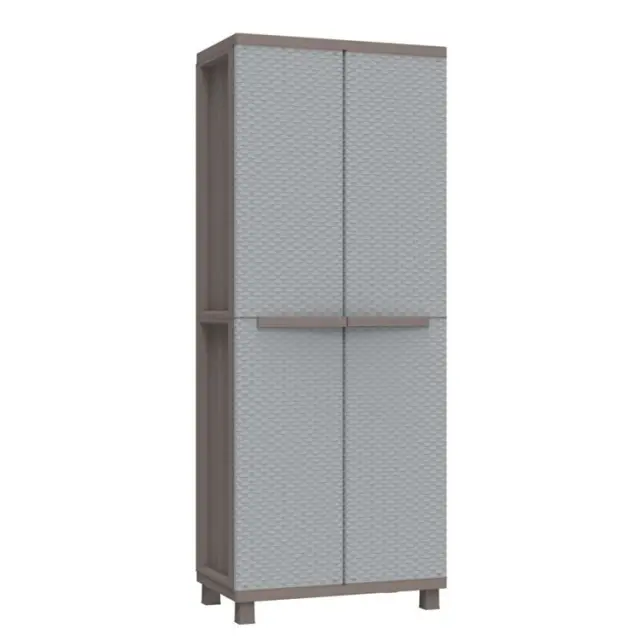 Ντουλάπα JRattan 268 Γκρι Πλαστικό 68x37.5x170cm
