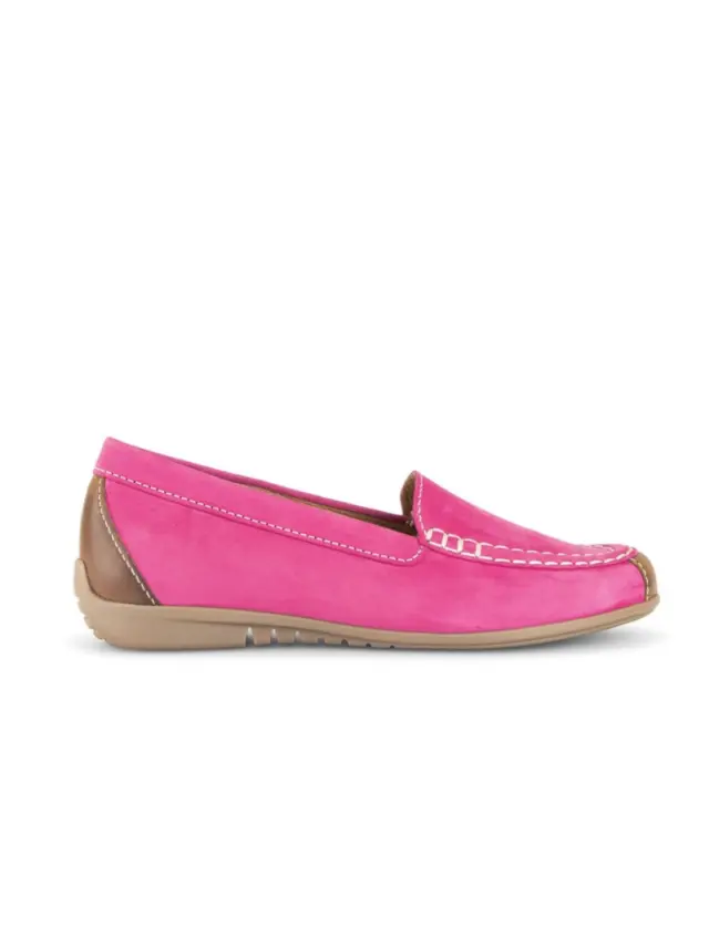 Gabor Μοκασίνια-Loafers Γυναικείο δέρμα Nubuck Ροζ GAB/44260 10-PINK - 37 3
