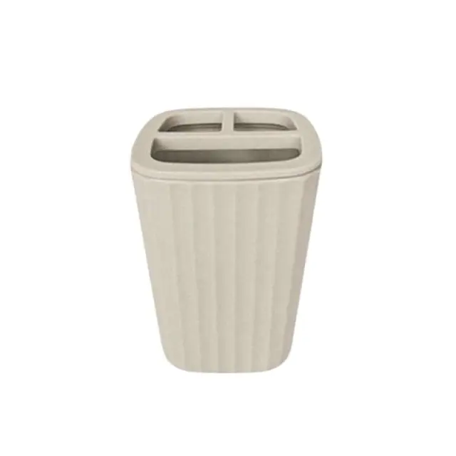 Θήκες οδοντόβουρτσας πλαστικές σε σετ 5Χ - Beige - 21566