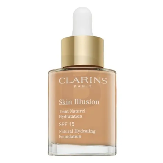 Clarins Skin Illusion Natural Hydrating Foundation Liquid Foundation with moisturizing effect 108.5 Cashew 30 ml