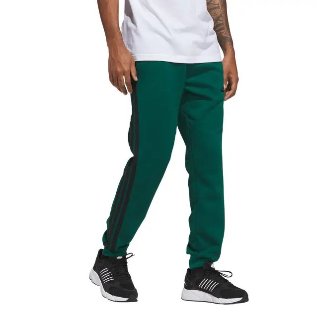 adidas Sportswear Men's 3Stripes Fleece Tapered Cut Pant Πράσινο JD1860 (adidas Sportswear) 3