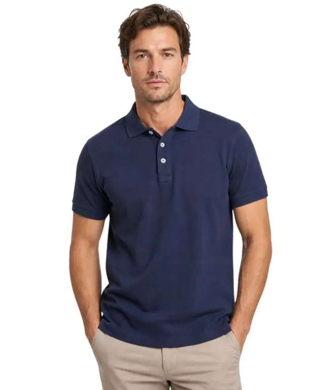 Norway Nautical School - Ανδρική Κοντομάνικη Μπλούζα Polo 858867-NAVY Μπλε Ναυτικό