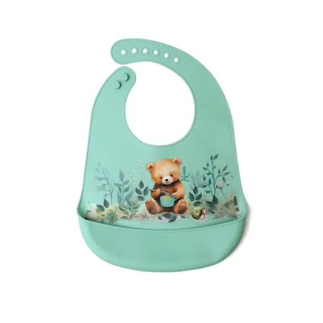 Σαλιάρα Σιλικόνης Little Bear 3