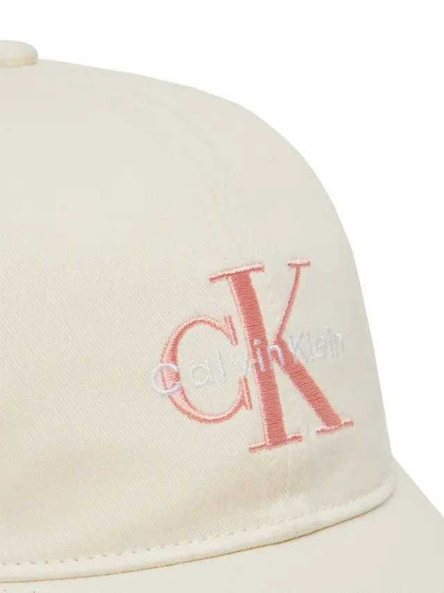 Calvin Klein Γυναικείο Καπέλο Jockey Monologo Κίτρινο 3