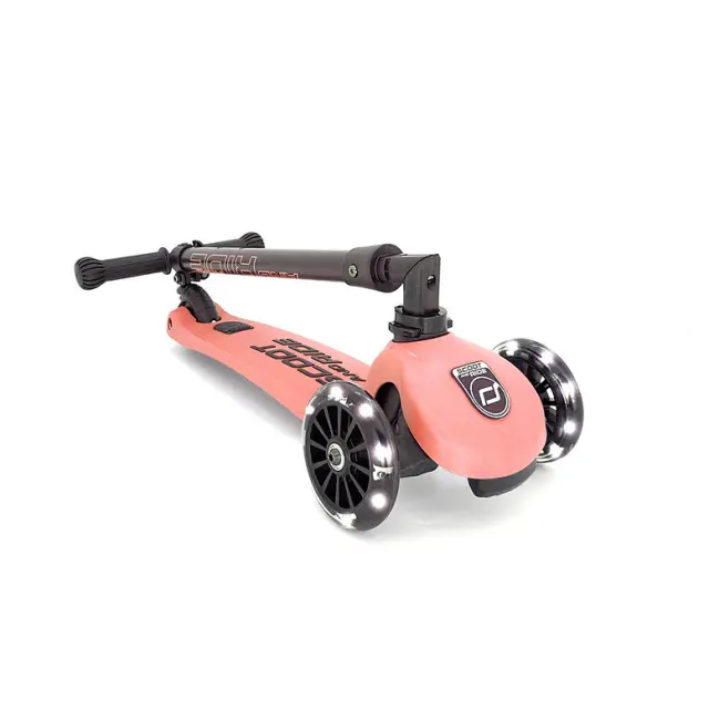 Scoot & Ride Παιδικό Πτυσσόμενο Πατίνι Highwaykick 3 LED για 3-6 ετών Peach 96357 2