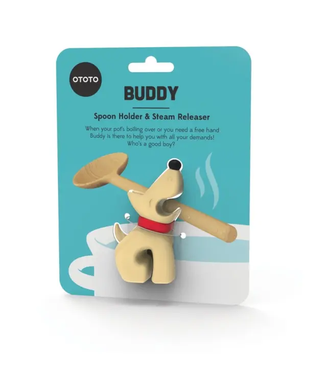 Buddy - Spoon holder AND Steam releaser - Yellow OT931 - Gadgets