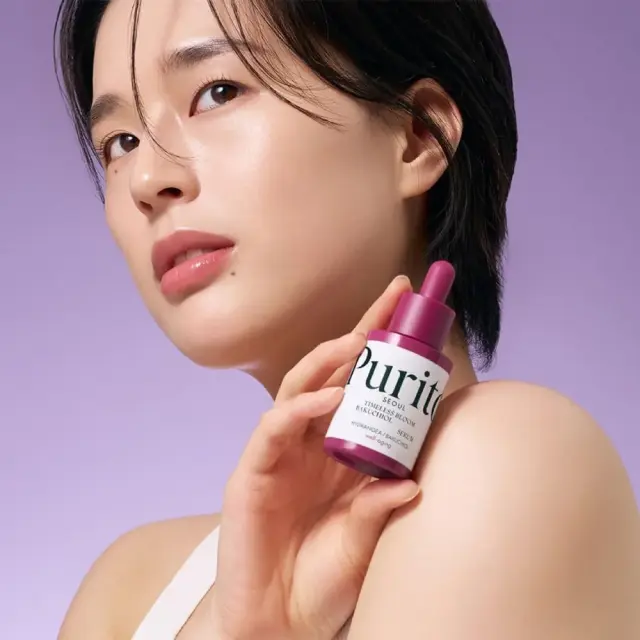 Purito Seoul Timeless Bloom Revitalizing Face Serum, Iσχυρός Αντιγηραντικός Oρός Προσώπου Eμπλουτισμένος με Εκχύλισμα Bakuchiol 30ml 2