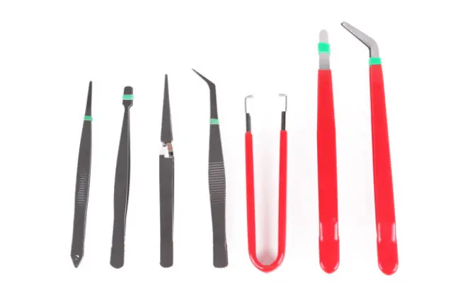 Tweezers 7 pieces
