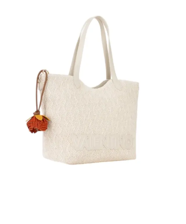 Valentino Bags - Γυναικεία Τσάντα Ώμου Courmayeur VBS7GG01-991Εκρού 2