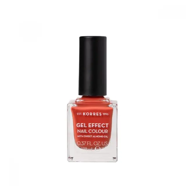 Korres Gel Effect Nail Colour No50 Pumpkin Spice 11ml (Ημιμόνιμό Βερνίκι Νυχιών - Κεραμιδί Χρώμα) 3