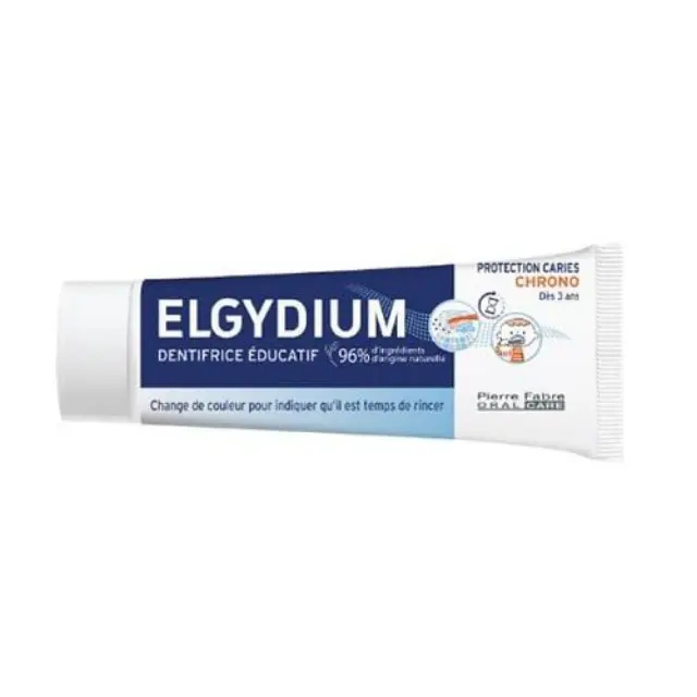 Elgydium Οδοντόκρεμα Timer 50ml - Από 3 Ετών Εξασφαλίζει 2 Λεπτά Βούρτσισμα Αλλάζοντας Χρώμα
