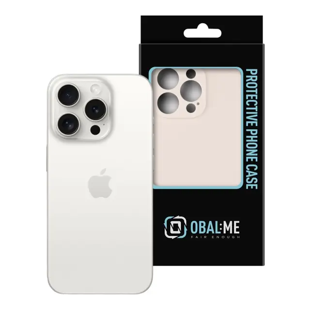 OBAL:ME Matte TPU Case for Apple iPhone 15 Pro Beige 3