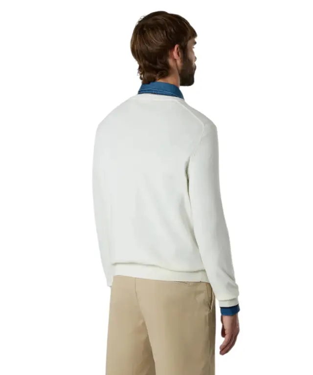 North Sails- Ανδρικό Πουλόβερ Crew-neck sweater 699227-000-0105 Λευκό 3