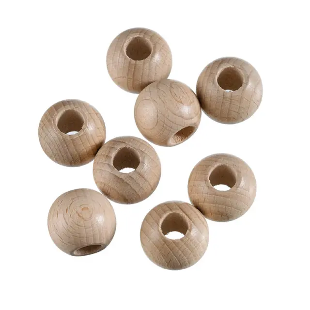 Efco Ξύλινες Μπάλες Ø25mm με Τρύπα Ø10mm - 8τεμ
