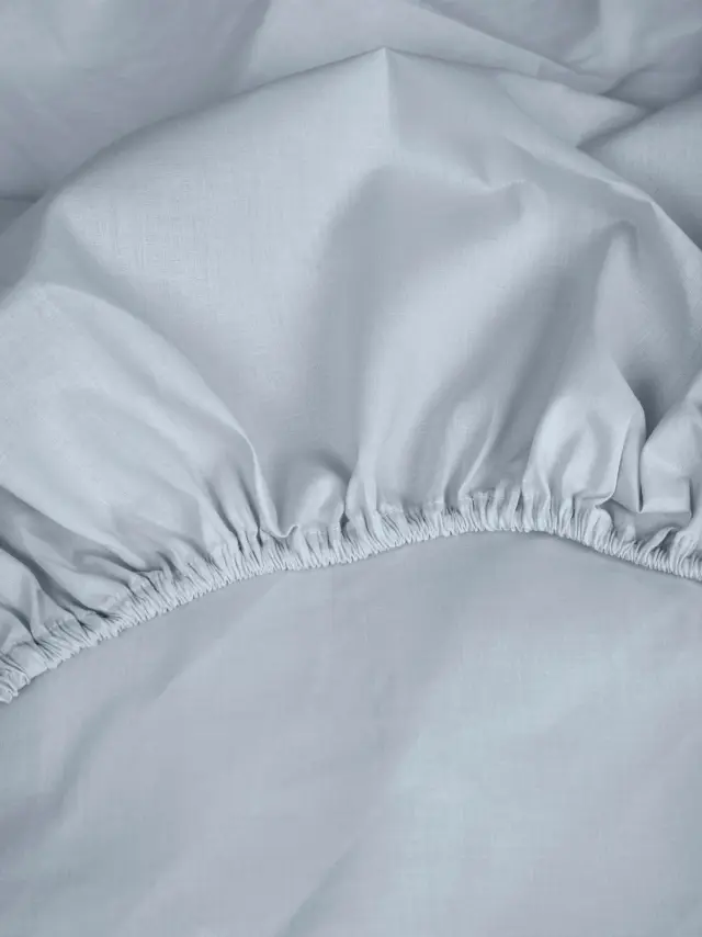 Κατωσέντονο Cotton Feelings με λάστιχο 103 Light Blue Ημίδιπλο (120x200+30) Sunshine 2