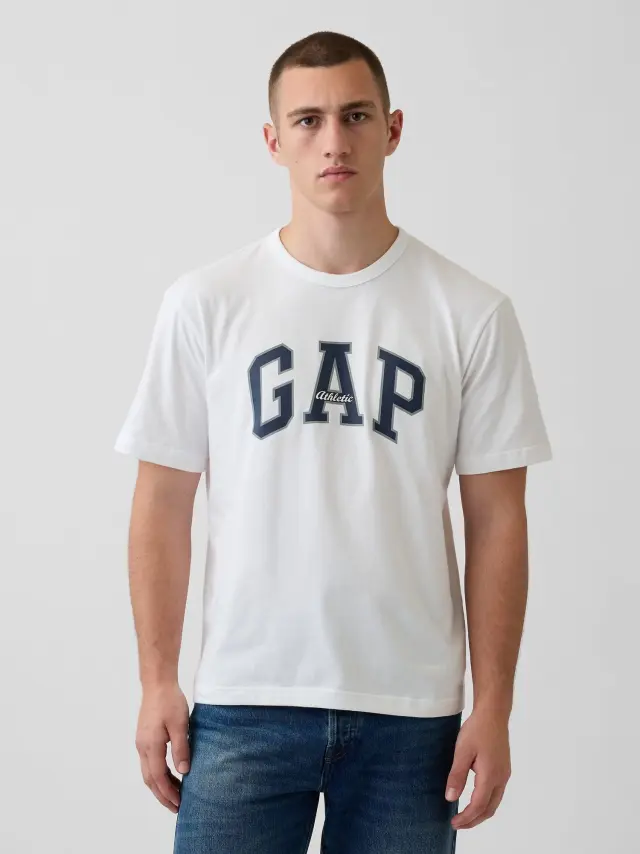 Άσπρη Gap Arch Logo Μπλούζα Optic white