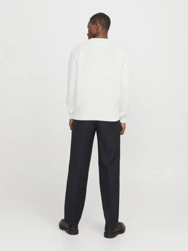 JJEBRADLEY SWEAT CREW NOOS - Cloud Dancer 3
